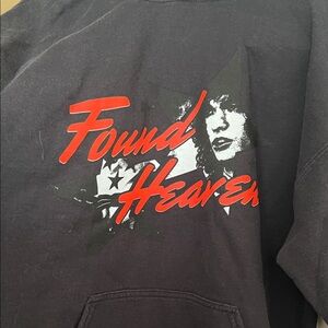 Conan Gray - Found Heaven- Black Hoodie with Red Graphic Print